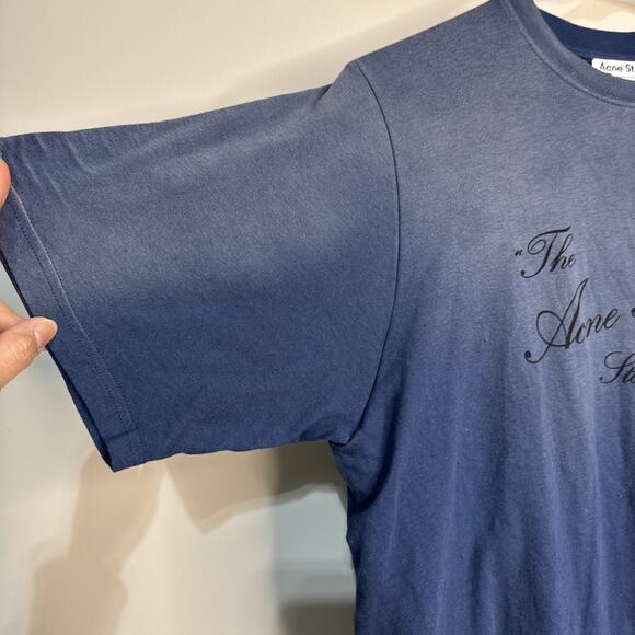 Acne Studios Layered T-shirt Style Dress In Navy Cotton XS-S - Picture 7 of 15